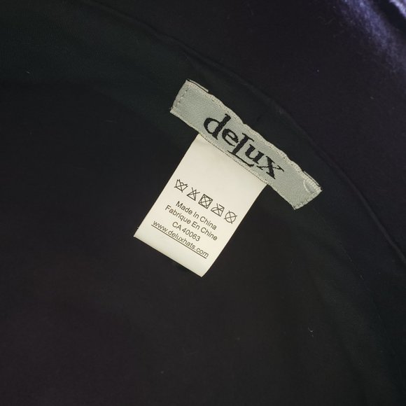 deLux 100% wool. Plum purple cloche.  bucket hat - Picture 4 of 4